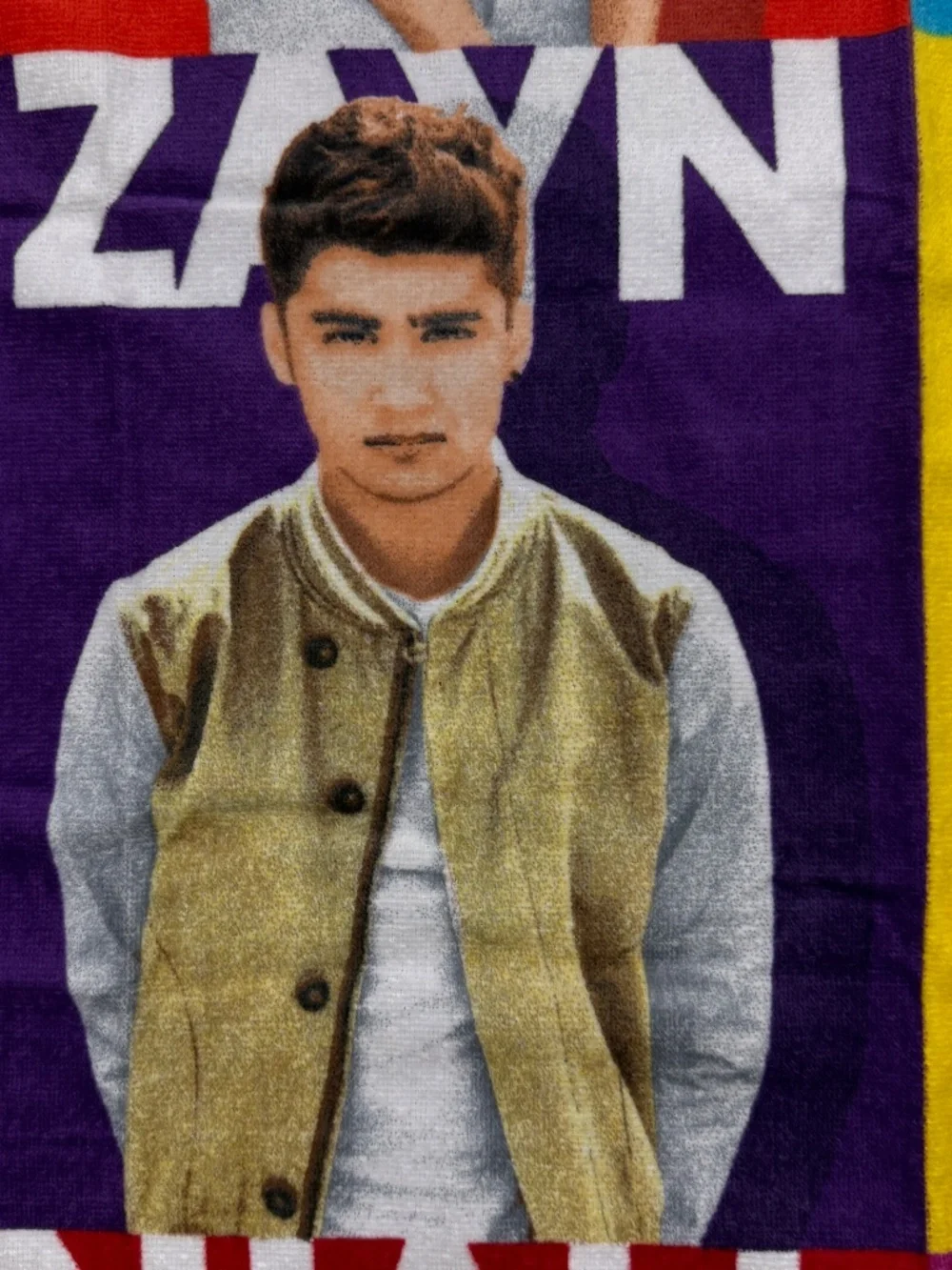 One Direction 2013 Beach Towel Harry Styles Liam Zayn Niall Louis 1D 28 x 58 New